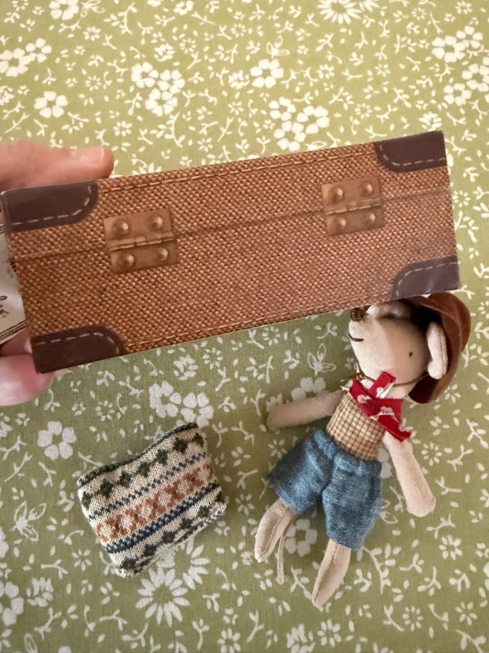 Retired Maileg Cowboy in a Suitcase Little Brother Mouse in New Condition - Picture 6 of 11